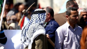 مسيرة لإحياء يوم الارض في رام الله